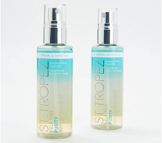 St. Tropez Purity Bronzing Water Face Mist Duo | QVC