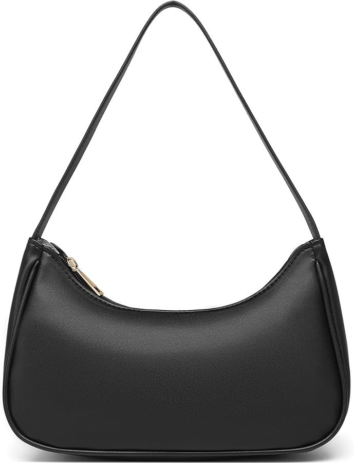 Afashor Shoulder Bags for Women Vegan Leather Hobo Sling Tote Handbag Retro Clutch Purse with Zip... | Amazon (US)