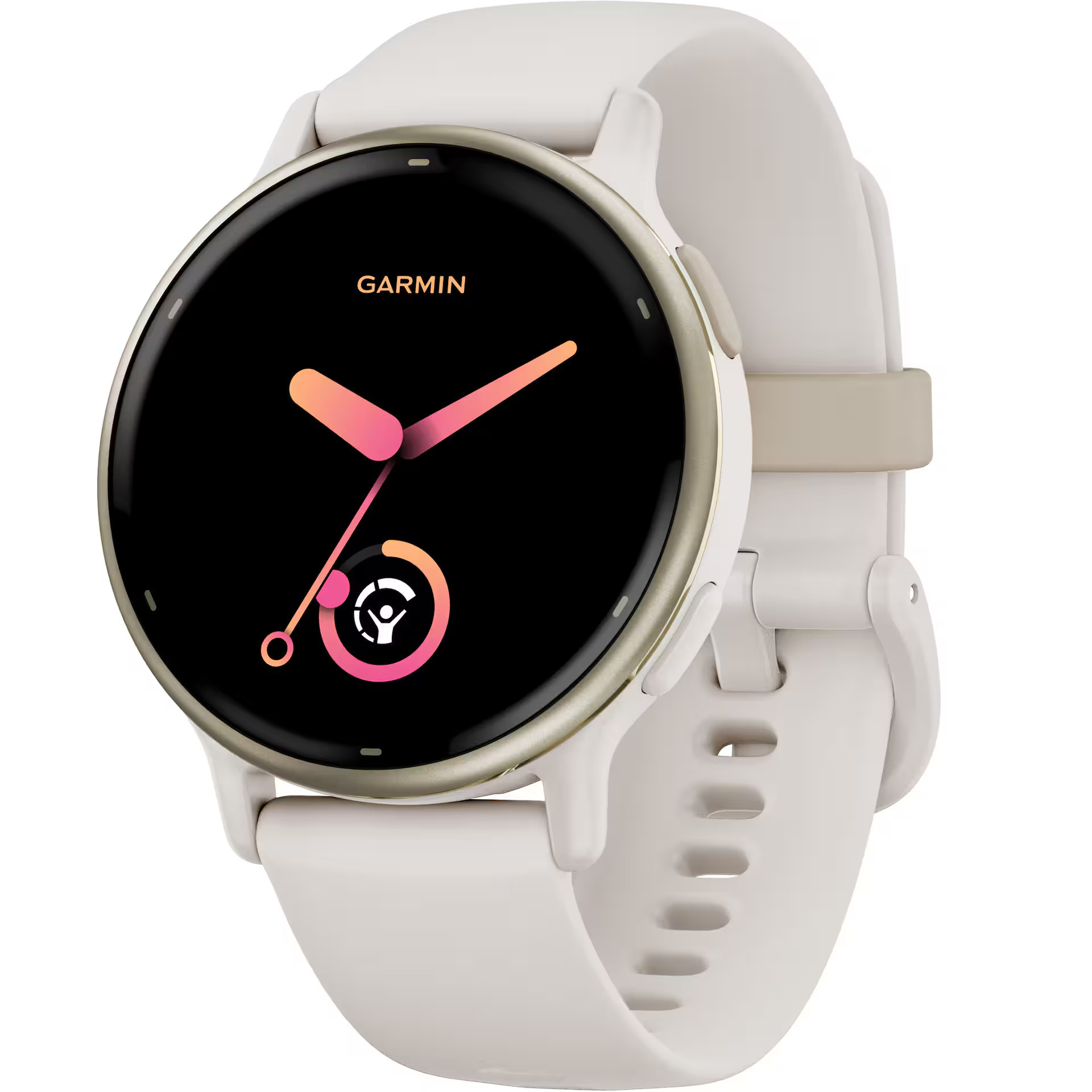 Garmin - vívoactive 5 GPS Smartwatch 42 mm Fiber-reinforced polymer - Gold Aluminum and Ivory - (2023) | Best Buy U.S.