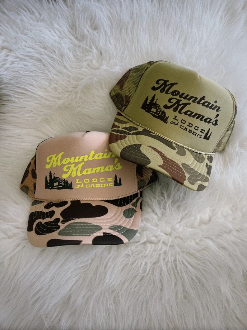 Mountain Mama’s Camo Trucker Hat | Etsy (US)