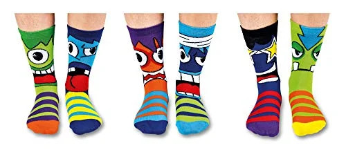 Mashers Box 6 Oddsocks Multicolor For Boys UK 12-6 EUR 30.5-39 US 12.5-7 - Walmart.com | Walmart (US)
