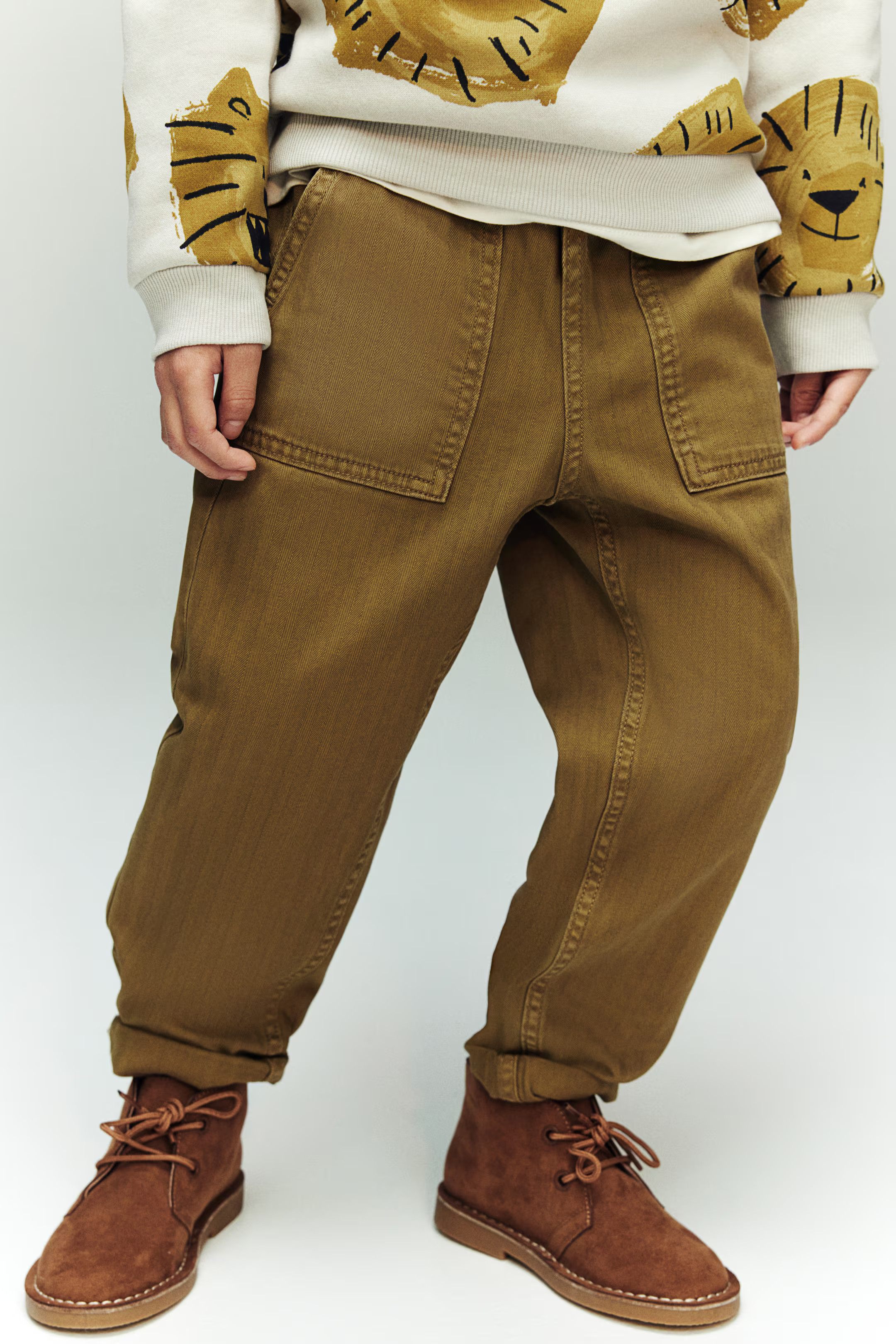 Cotton Pants - Dark yellow - Kids | H&M US | H&M (US + CA)