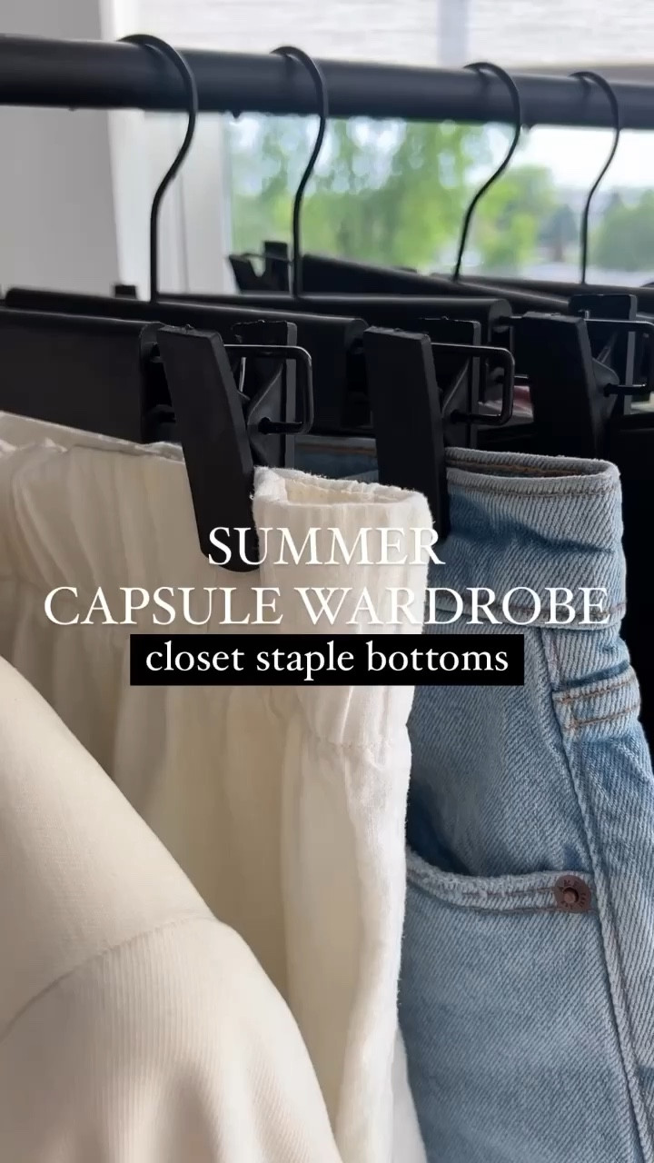 Summer Capsule Wardrobe: Bottoms
•
linen shorts, tailored shorts, jean shorts, denim shorts, linen pants, twill pants 

#LTKunder50 #LTKSeasonal #LTKstyletip