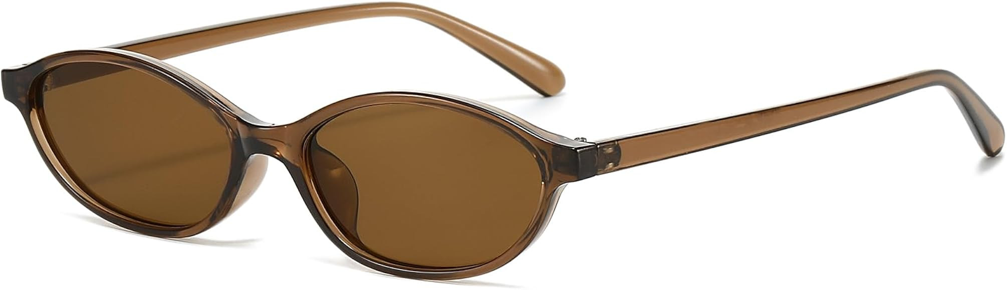 YAMEIZE Retro Oval Cat Eye Sunglasses for Women Vintage 90s Sunglasses Small Oval Glasses Narrow ... | Amazon (UK)