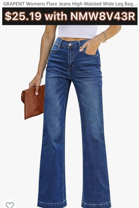 Flare jeans 

#LTKsalealert #LTKfindsunder50 #LTKSeasonal