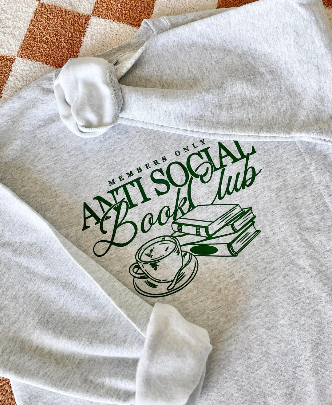 Unisex- Anti Social Book Club Crewneck | Bookish Sweatshirt | Bookworm | Booktok | The Story of U... | Etsy (US)