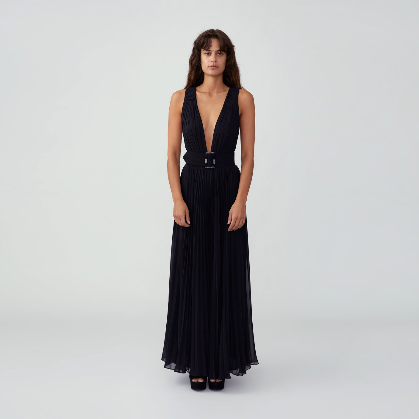 FABRIC & COLOR Light Georgette | Black | Fame and Partners