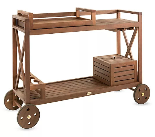 Claremont Bar Cart by Plow & Hearth | QVC