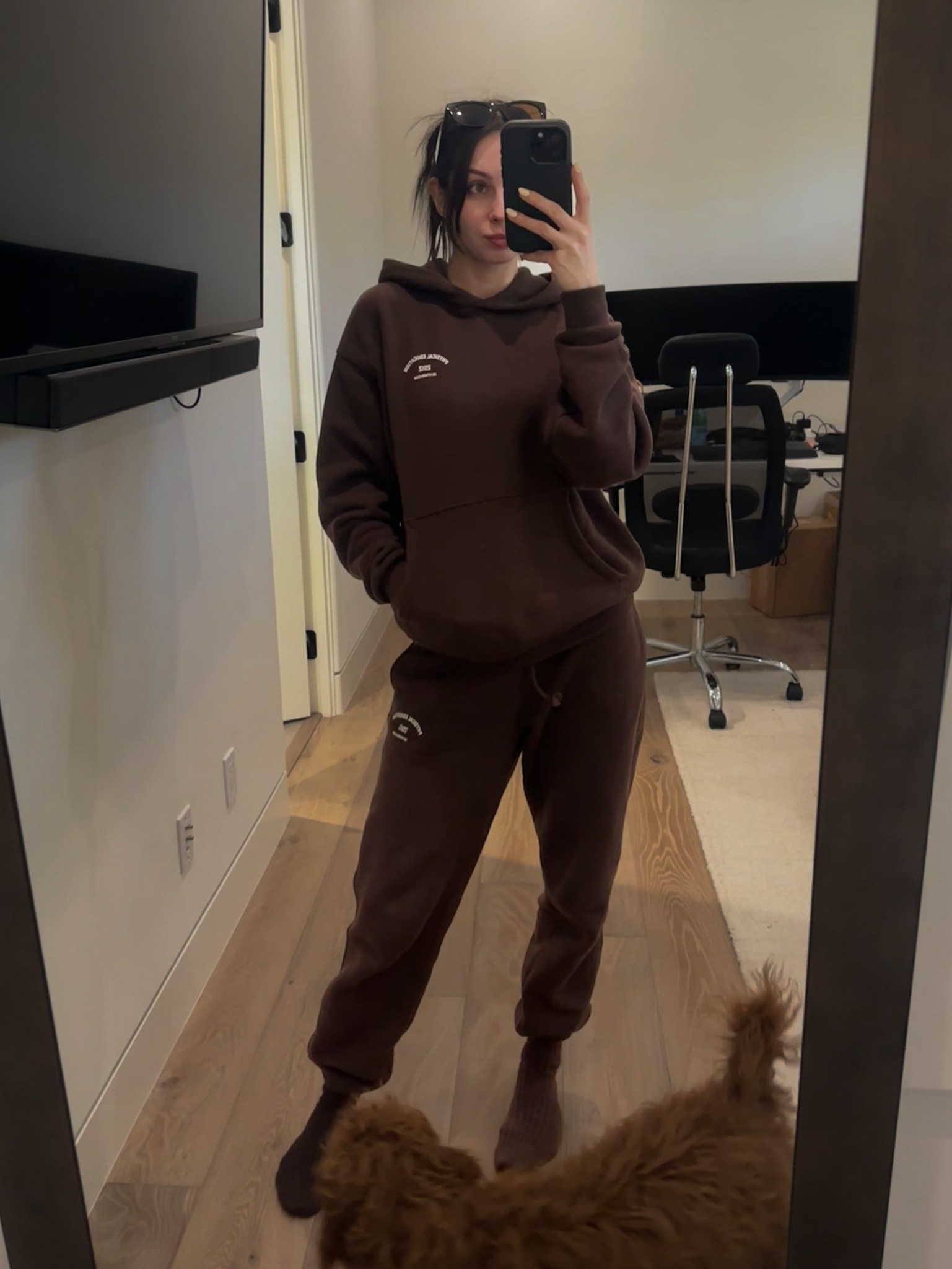 Sweatpants and sweatshirt set that’s plush, warm and voluminous. It’s all on sale and each piece is under $50. Originally bought this for gym, but I like it too much to let it get ruined by sweat and frequent washing. It’s way more comfy than I expected and it feels so good on the colder days. The color is on point too. There is no obvious gymshark branding, instead the logo says “physical education, 2012 gs fitness club”. This set got me many compliments. I’m wearing size S. 

#LTKSaleAlert #LTKFindsUnder50 #LTKActive