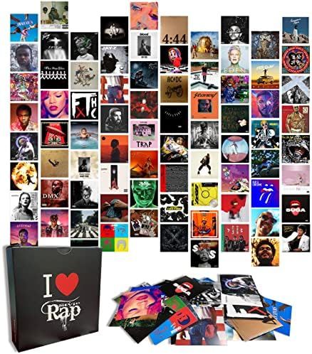 100PCS Print Album Covers | Photo Collage Kit for Wall Aesthetic | Wall Collage Kit Aesthetic Pictur | Amazon (US)