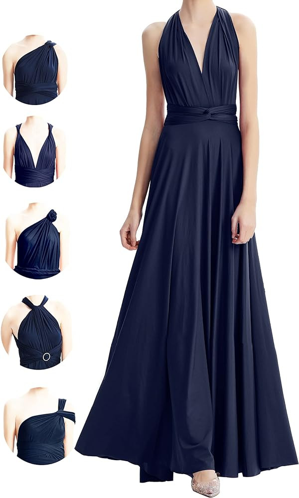 Infinity Dresses for Bridesmaids,Wedding Guest Dresses for Women,Plus Size Wrap Dress Long Maxi C... | Amazon (US)