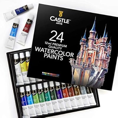 Castle Art Supplies 24 x 12ml Watercolor Paint Tube Set | Value for Adult Artists | Quality, Inte... | Amazon (US)