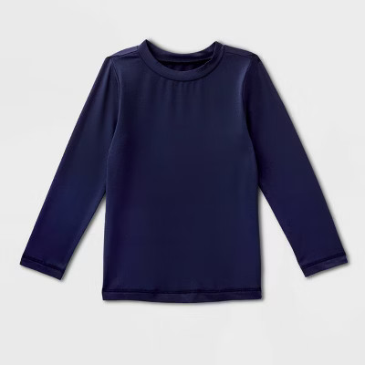 Toddler Long Sleeve Rash Guard Top - Cat & Jack™ Navy Blue 5T | Target