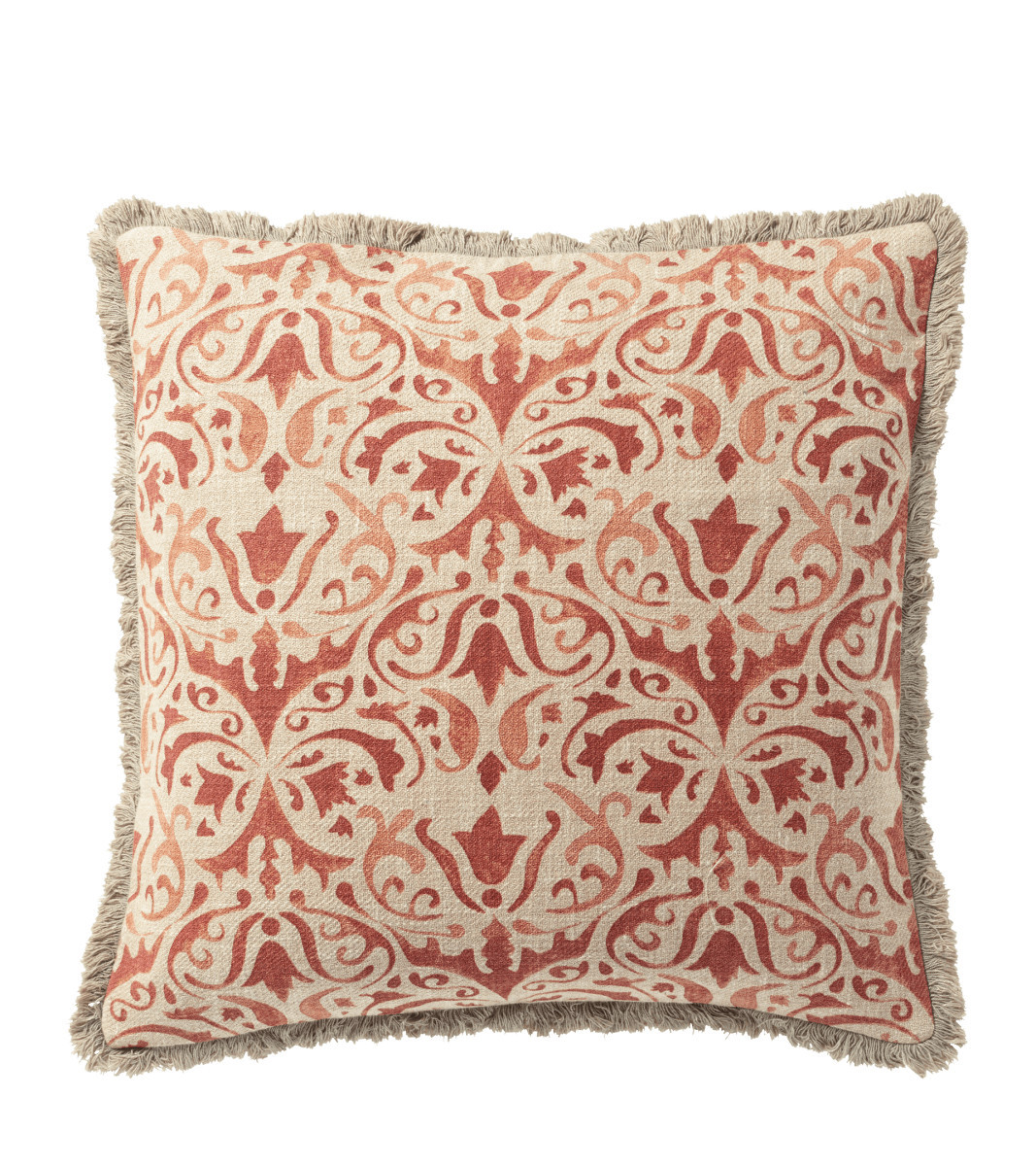 Nassau Pillow Cover - Washed Rust | OKA UK