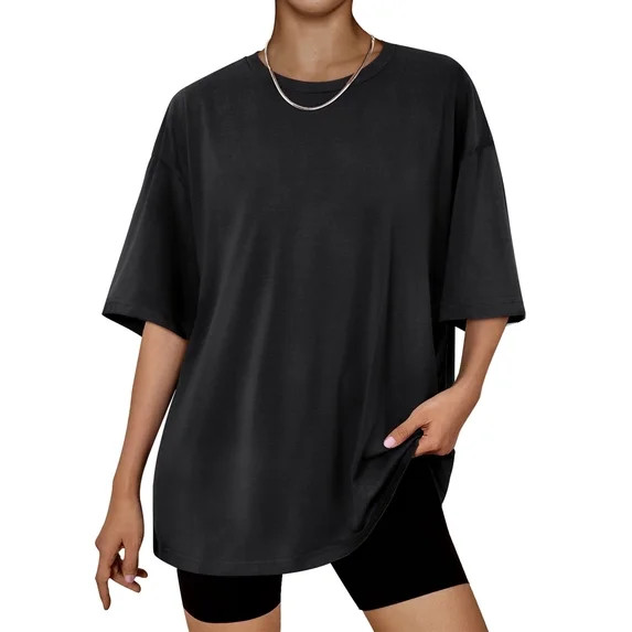 SUNBS Plus Size Workout Tops for Women T Shirts Short Sleeve Spring Tee Summer Clothes,Sizes S-3X... | Walmart (US)
