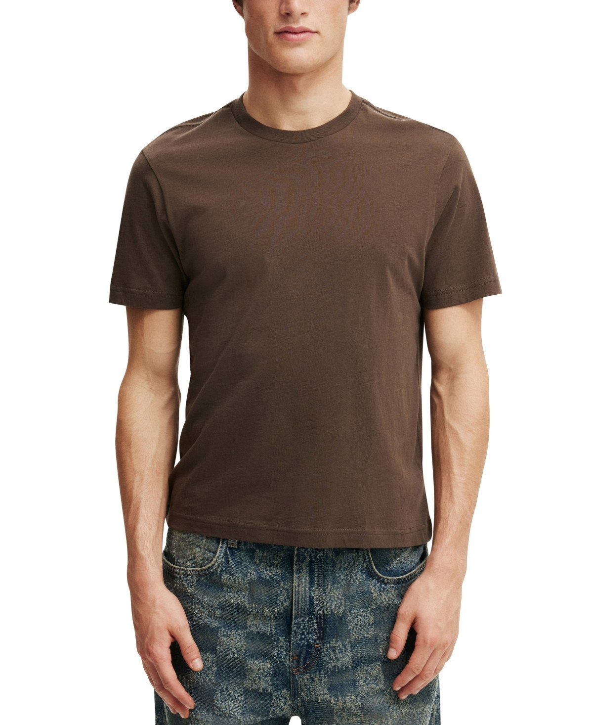 Cotton On Men's Classic Fit T-Shirt - Brown | Macy's