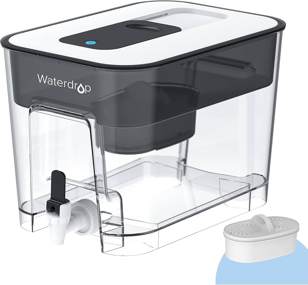 Waterdrop 40-Cup Large Water Filter Dispenser with 1 Filter, 200-Gallon Long-Life, for Home and O... | Amazon (US)