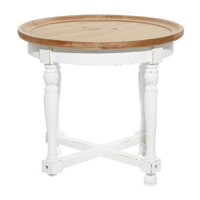 Country Cottage Wood Accent Table White - Olivia & May | Target