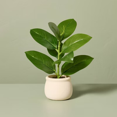 9.5" Faux Mini Green Leaf Plant - Hearth & Hand™ with Magnolia | Target