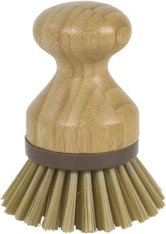 Evriholder Mini Scrub Brush Dish Scrubber Made of Sustainable Bamboo and Recycled Plastic | Amazon (US)