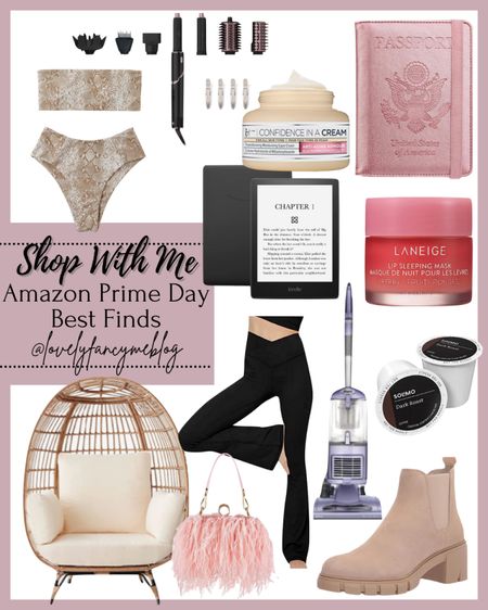 Amazon Prime Day Deals!! Linking a bunch of amazon prime day sale items that y’all need to check out. Featured here are these amazon fashion best sellers. Perfect for summer everyday  outfits and upcoming fall style! Linking amazon fashion finds, amazon home finds, amazon finds, and beauty finds. Xoxo!

#amazon #amazonprime #primedays amazon sale, amazon deals, egg chair, pearl jean jacket, womens summer dress, tshirt dress, plaid shacket, cupshe dress, calvin klein bra, lash serum, lash growth, sunday riley luna, real techniques makeup sponges, beauty blender sponges, laneige lip sleeping mask, bioderma micellar water makeup remover, luke combs album, record player, vinyl, flared leggings, kindle paperwhite, amazon keurig coffee pods, steve madden boots, ankle boots, vacuum, feather clutch, it cosmetics cream, passport cover, bikini, snake print, dyson airwrap dupe, amazon deals #primeday #LTKfit 

#liketkit #LTKU #LTKbeauty #LTKshoecrush #LTKtravel #LTKxPrimeDay #LTKstyletip #LTKBacktoSchool #LTKFitness #LTKsalealert #LTKitbag
@shop.ltk