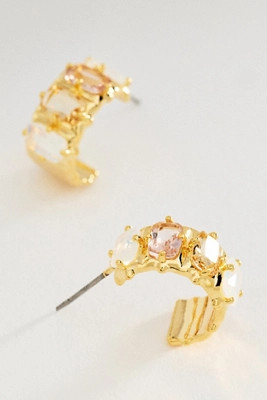 Crystal Baguette Huggie Hoop Earrings | Anthropologie (US)