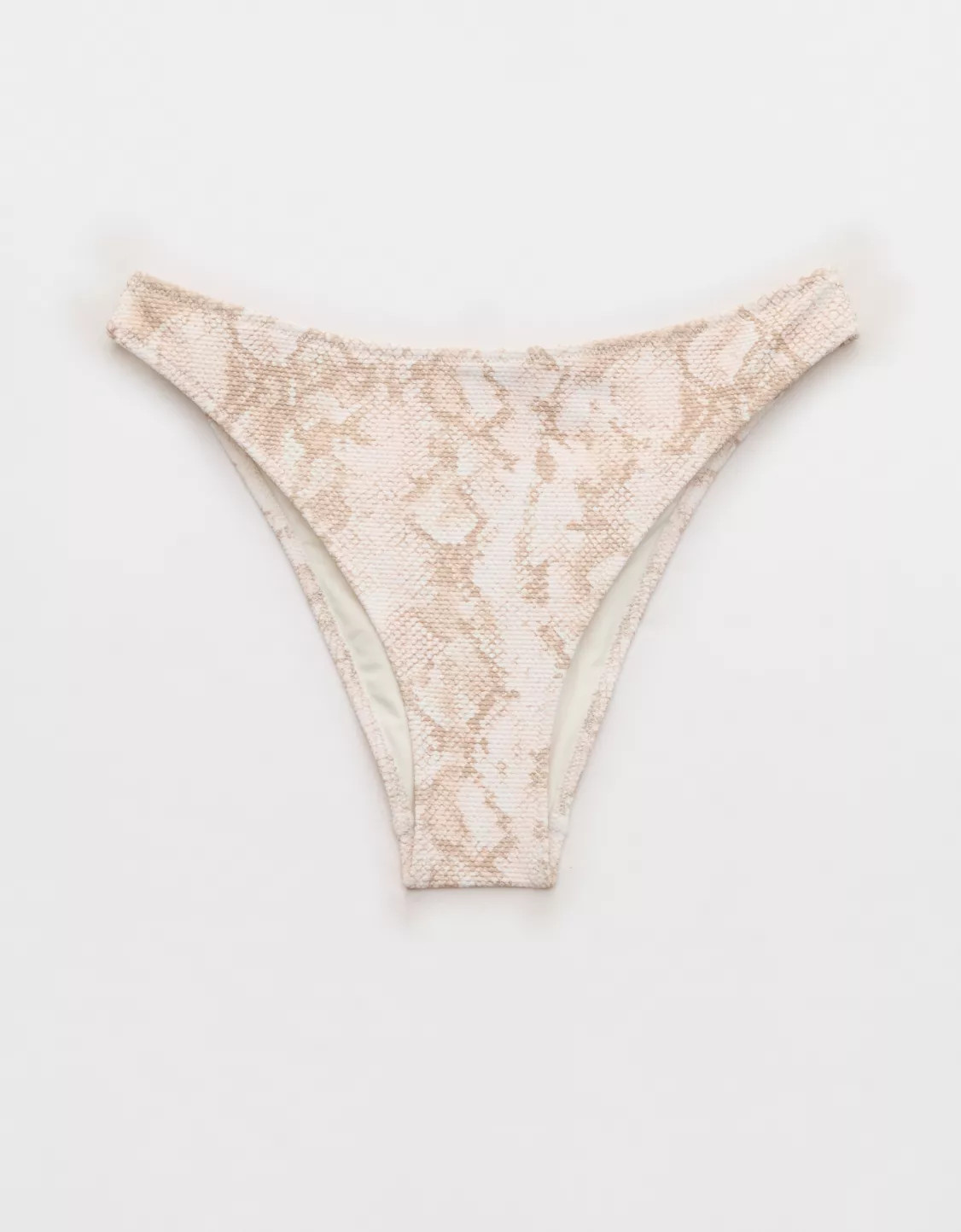 Aerie Pique Mid Rise Cheeky Bikini Bottom | Aerie