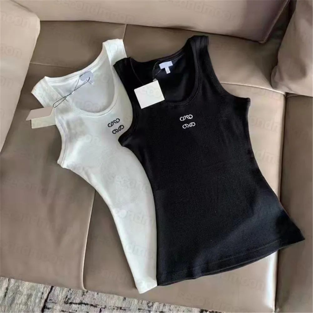 Women Tank Top Knits Tee Designer Embroidery Knitted Vest Sport Breathable Cotton Yoga Vest Tops | DHGate