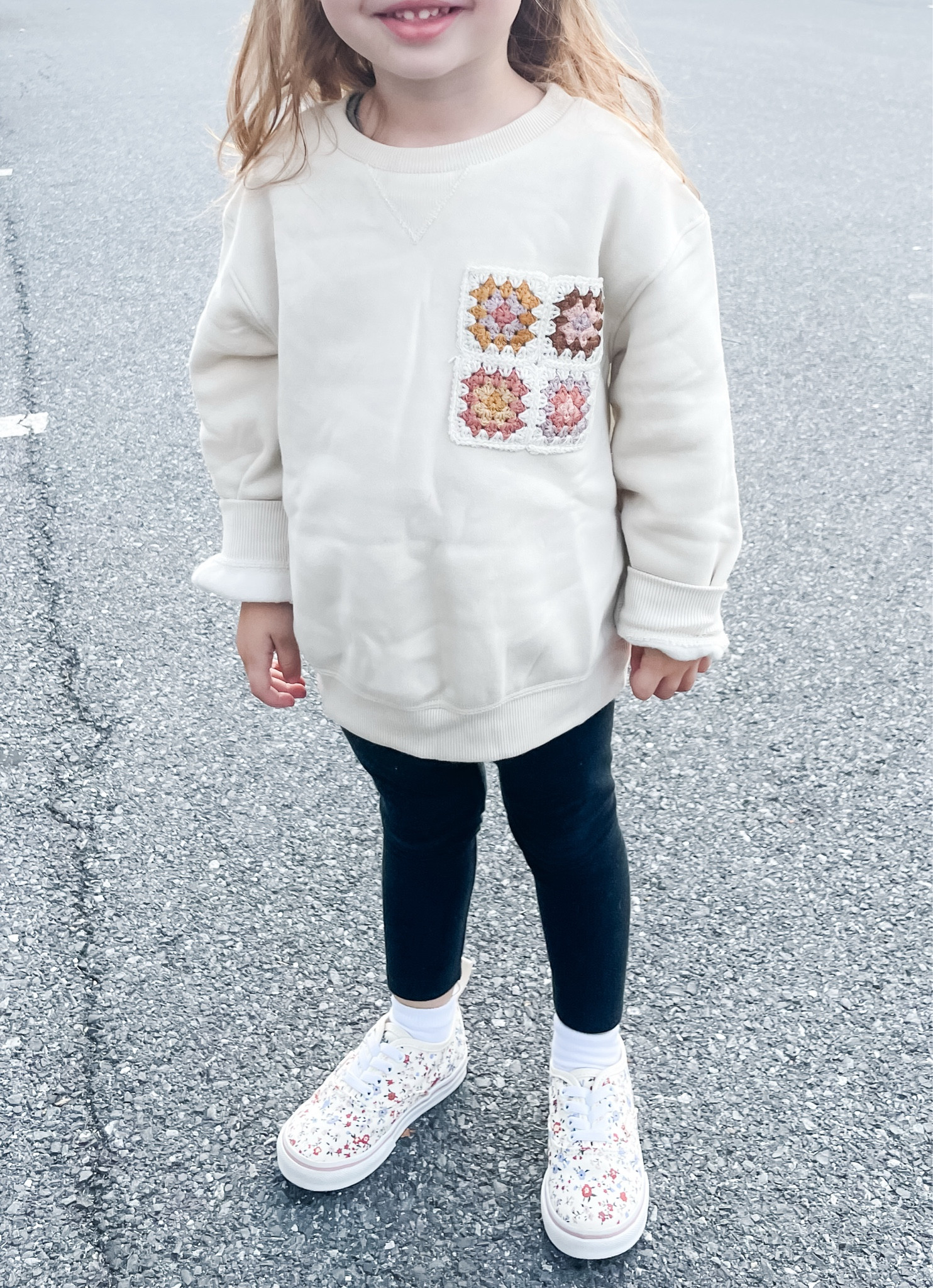 these are my favorite pullovers for toddlers and little kids - and i love this crochet patch pocket! sweet fall vibes  

#LTKKids #LTKStyleTip #LTKSeasonal