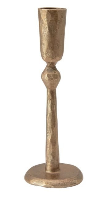 Hand-Forged Metal Taper Holder with Antique Finish - Square | The Nested Fig