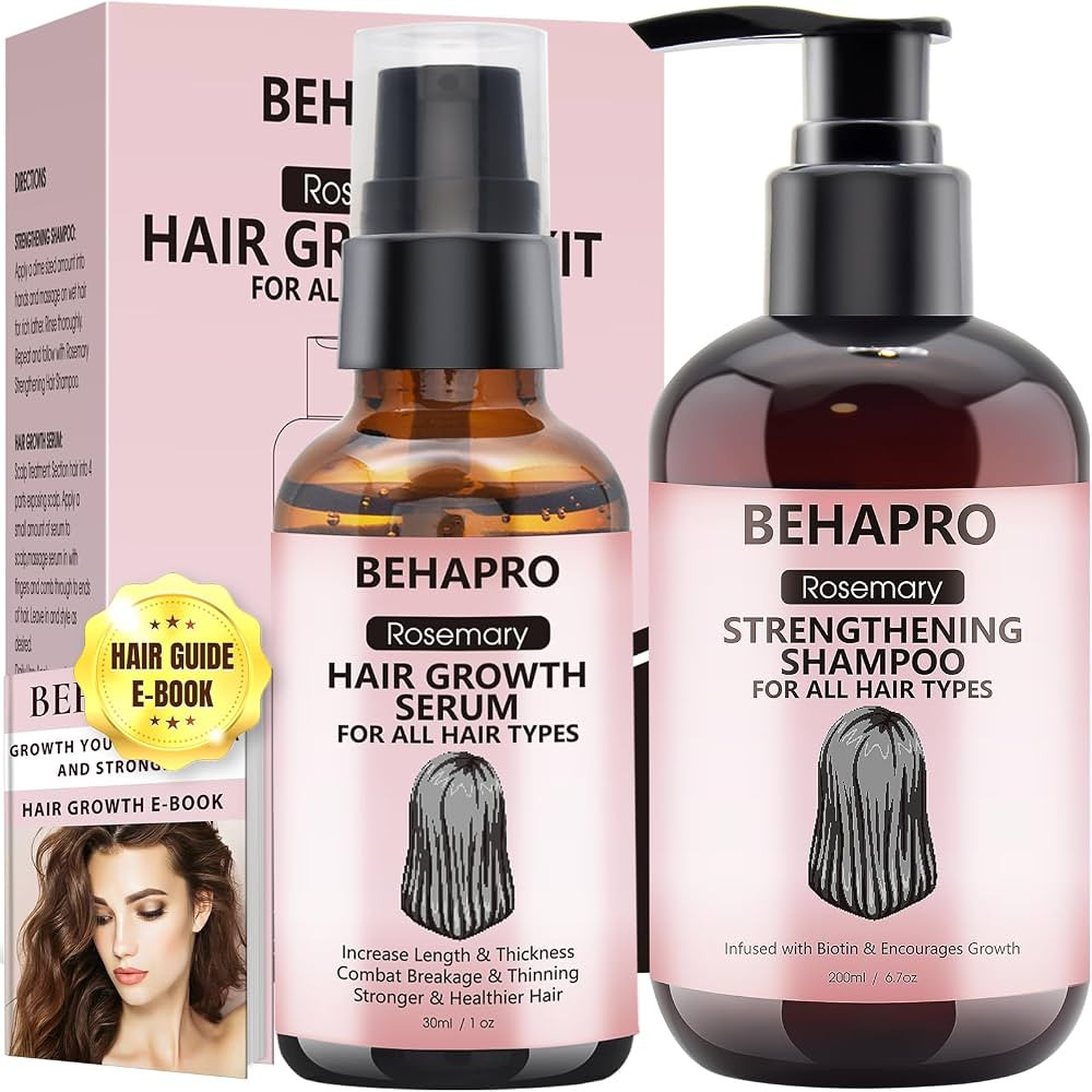 Rosemary Oil for Hair Growth Serum w/Rosemary Hair Growth Shampoo,Rosemary Oil Biotin Castor Oil & A | Amazon (US)