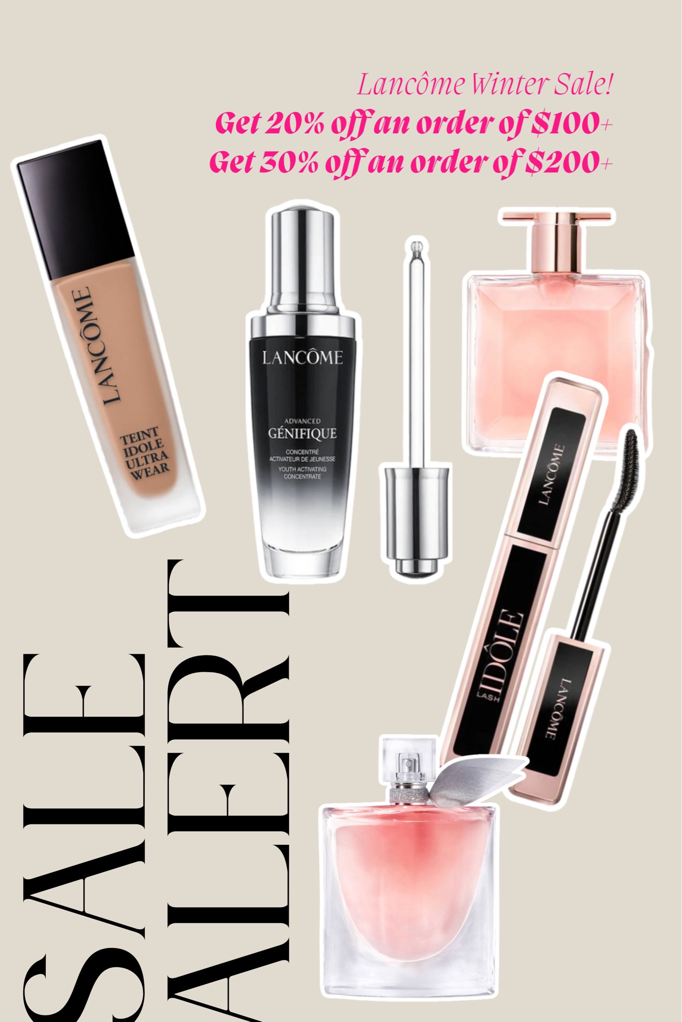 Lancôme sale! Get 20% off an order of $100+, and 30% off an order of $200+!

Lancome, makeup sale, beauty on sale, beauty essentials, betterwithchardonnay, Steph Joplin 

#LTKsalealert #LTKbeauty #LTKSeasonal