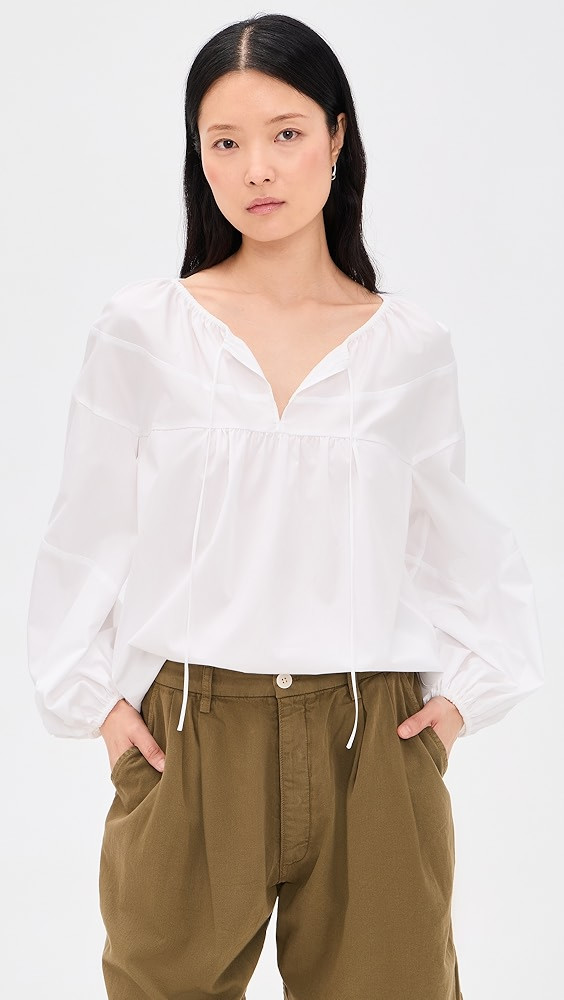 Shirred Long Sleeve Top | Shopbop