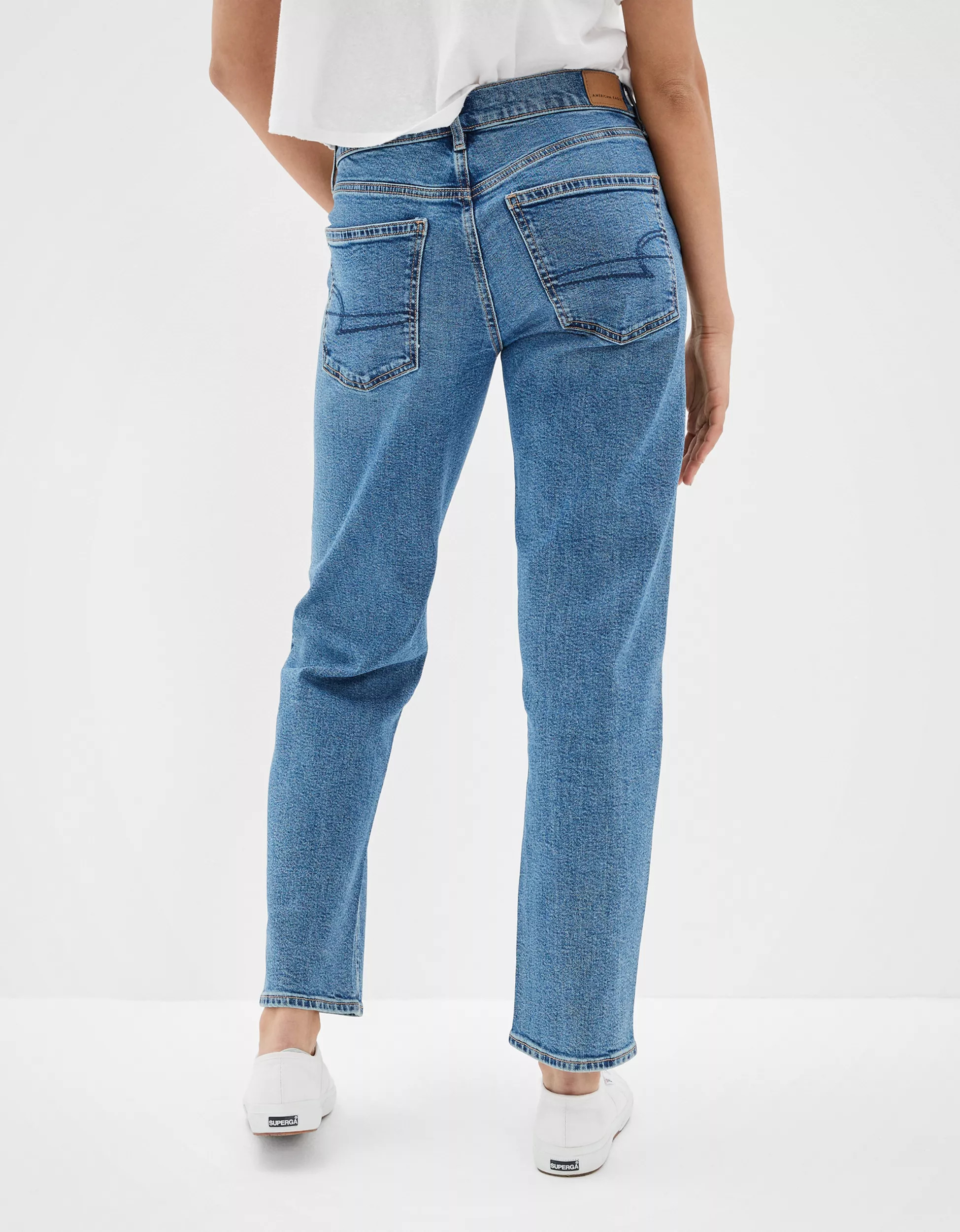 AE Stretch '90s Straight Jean | American Eagle Outfitters (US & CA)
