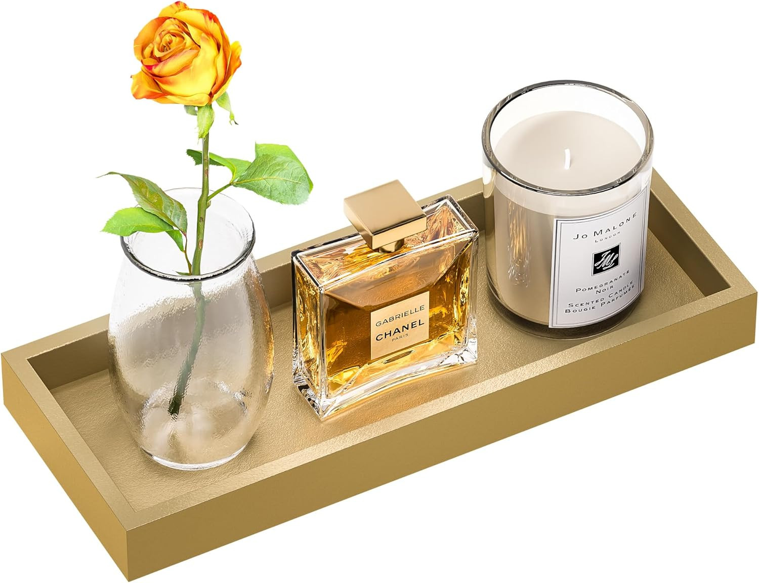 ZHWS Bathroom Tray for Soap Dispenser, Vanity Tray for Perfume, Jewelry, Candle, Makeup, Decorati... | Amazon (US)