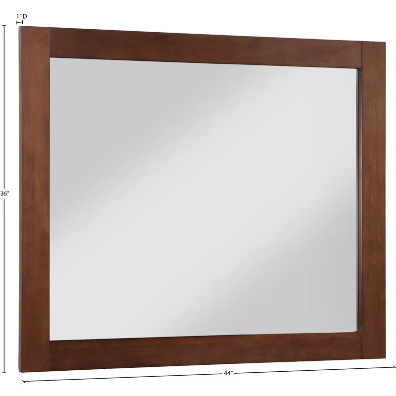 Monad Wood Flat Wall Mirror | Wayfair North America