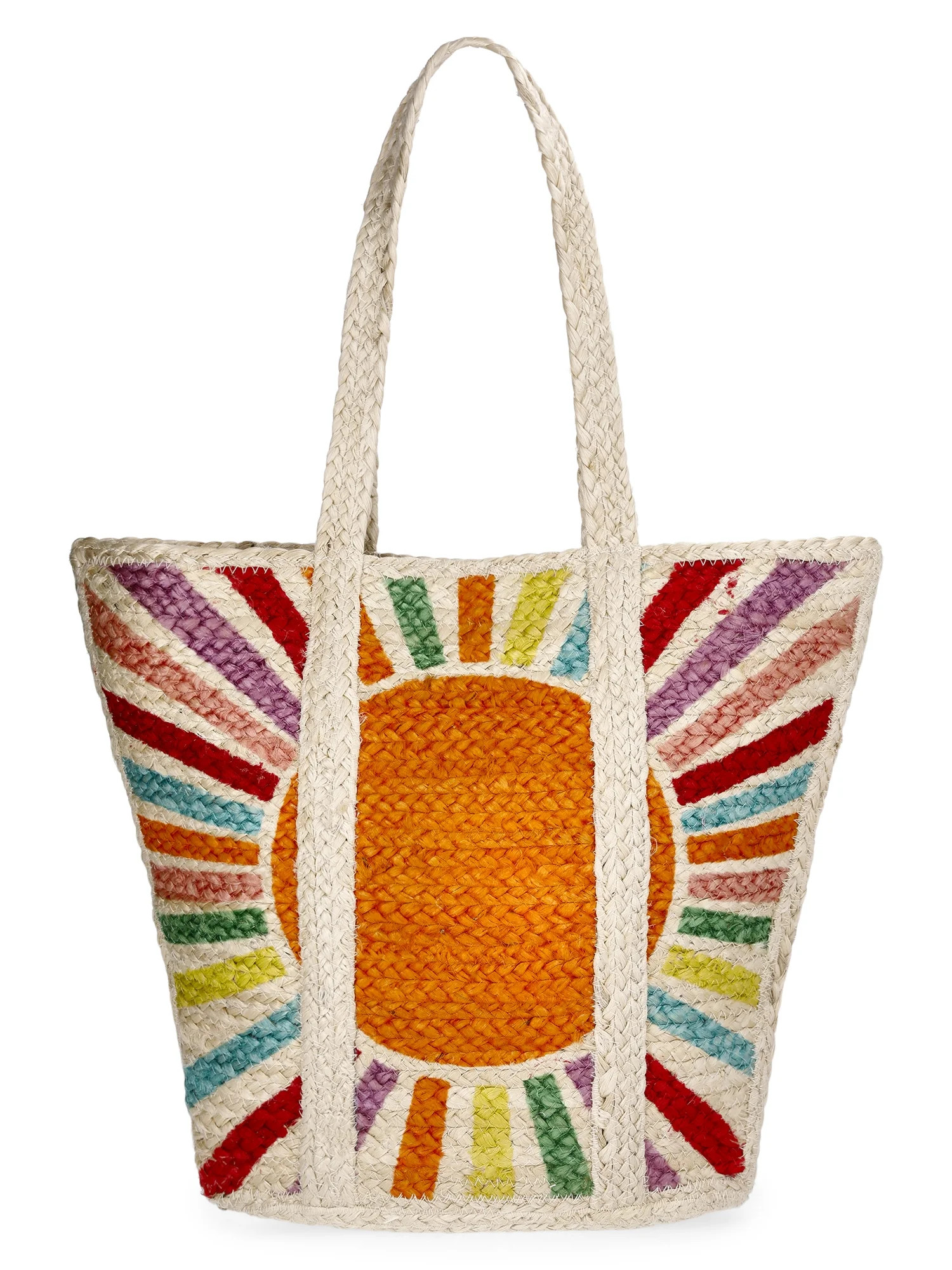 No Boundaries Women's Jute Tote, Pink | Walmart (US)