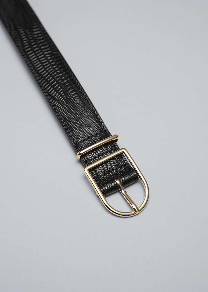 Ceinture taille mi-haute en cuir - Noir - Belts - & Other Stories FR | & Other Stories (DE + FR)