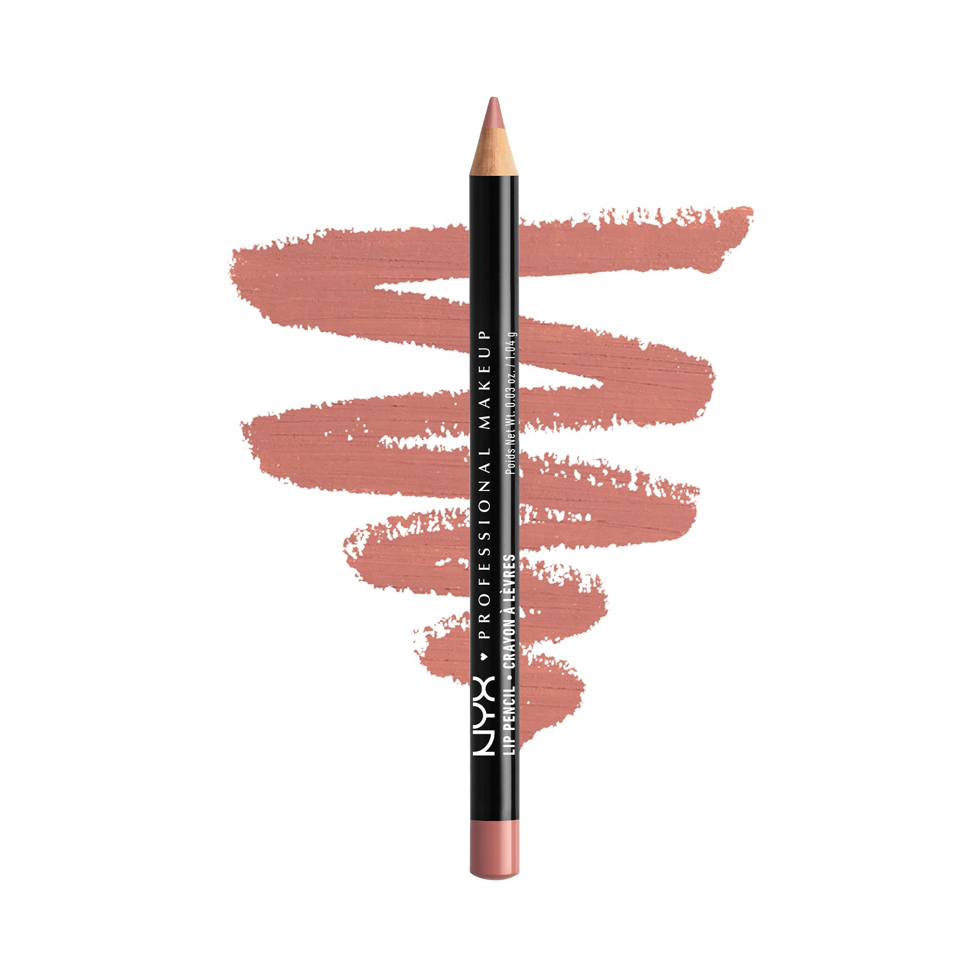 NYX PROFESSIONAL MAKEUP Slim Lip Pencil, Long-Lasting Creamy Lip Liner - Nude Pink | Amazon (US)