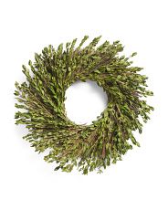 22in Preserved Natural Myrtle Wreath | TJ Maxx