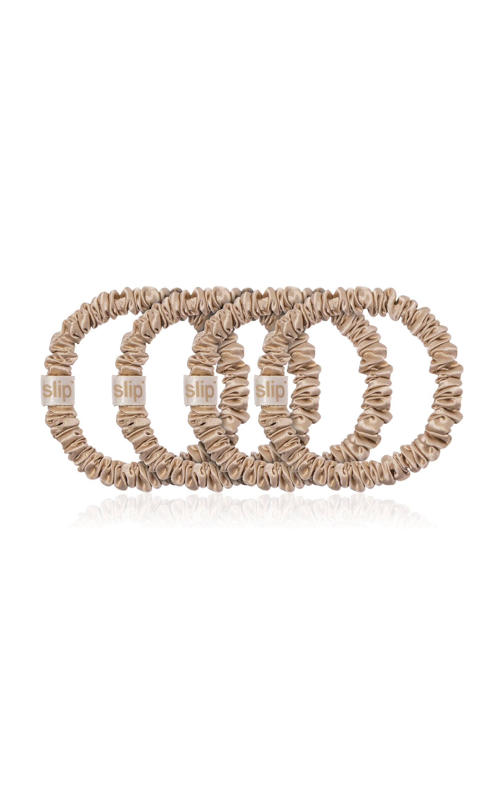 Slip Set-of-Four Silk Back to Basics Skinny Scrunchies - Moda Operandi | Moda Operandi (Global)