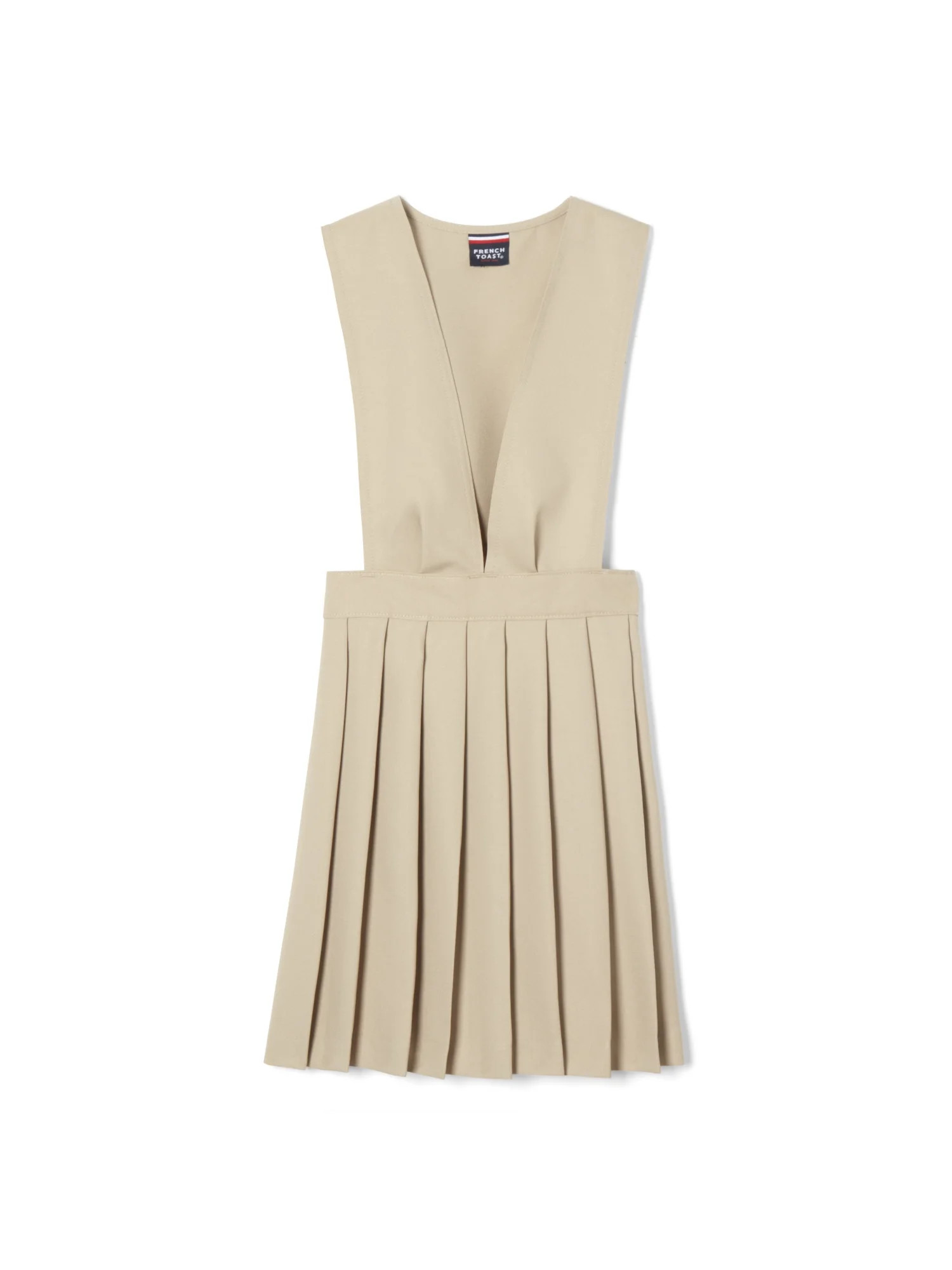 French Toast Girls School Uniform V-Neck Pleated Jumper, Sizes 4-20 & Plus - Walmart.com | Walmart (US)