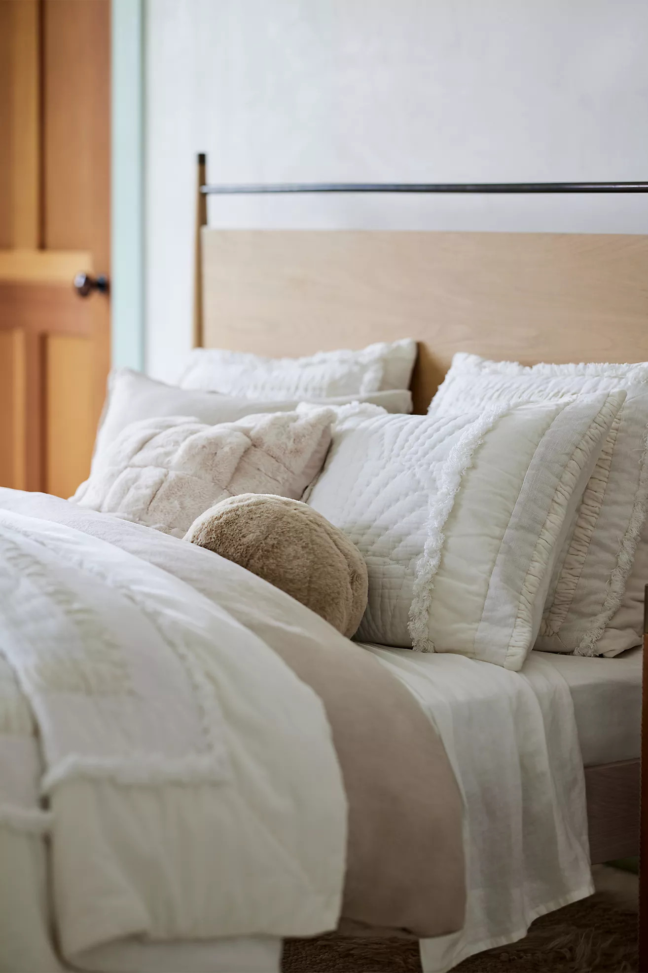 Gillian Cotton Plush Shams, Set of 2 | Anthropologie (US)