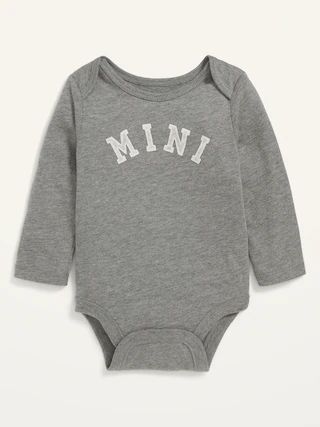Unisex Long-Sleeve Matching-Graphic Bodysuit for Baby | Old Navy (CA)