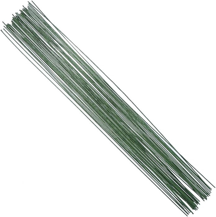 DECORA 18 Gauge Dark Green Floral Paper Wrapped Wire 16 inch,50/Package | Amazon (US)