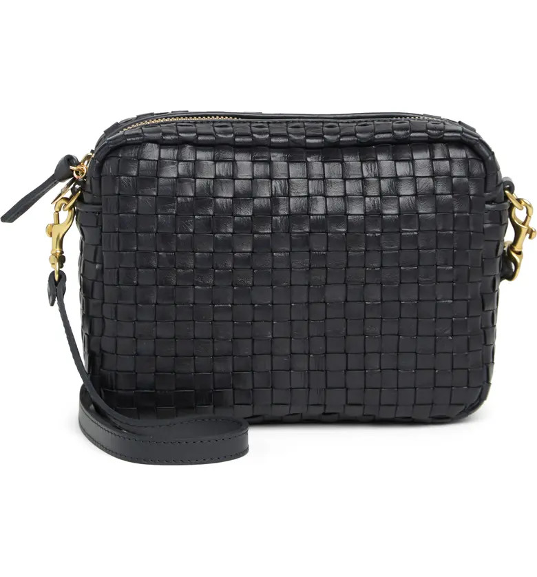 Clare V. Midi Sac Woven Leather Crossbody Bag | Nordstrom | Nordstrom