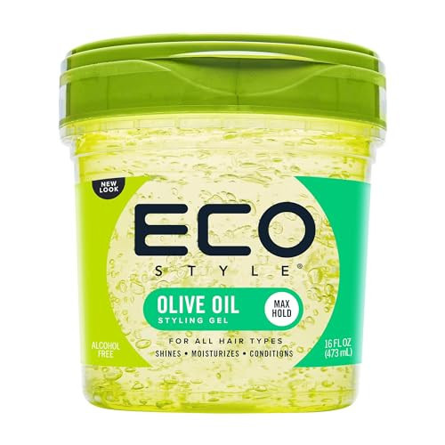 Eco Style ECOCO Style Gel Olive Oil-100% Pure Olive Oil-Adds Shine And Tames Split Ends-Weightless Style-Nourishes And Repairs-Adds Moisture To The Scalp-Superior Hold-Healthy Shine-16 Oz | Amazon (US)