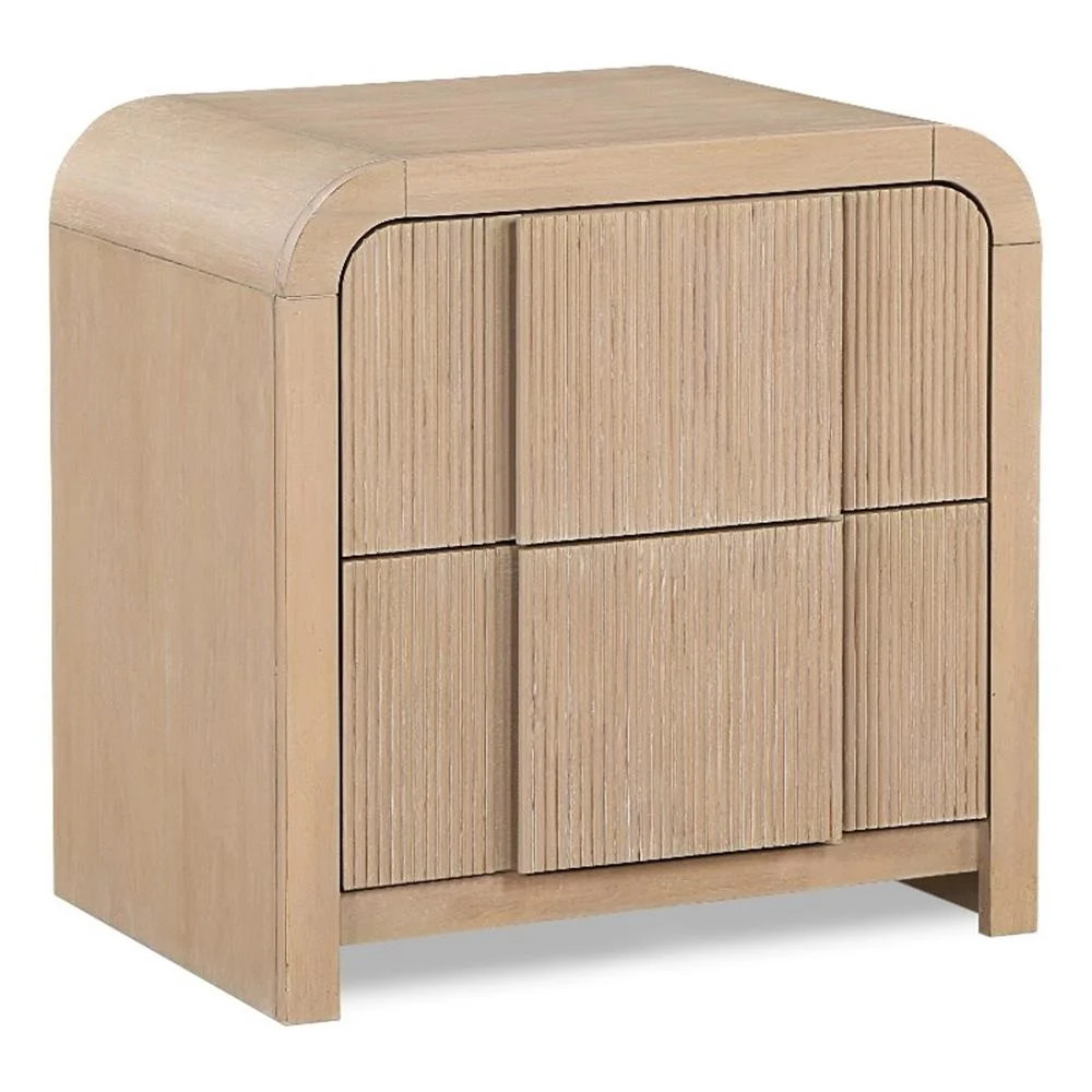 Meridian Furniture Fluted Natural Night Stand | Walmart (US)