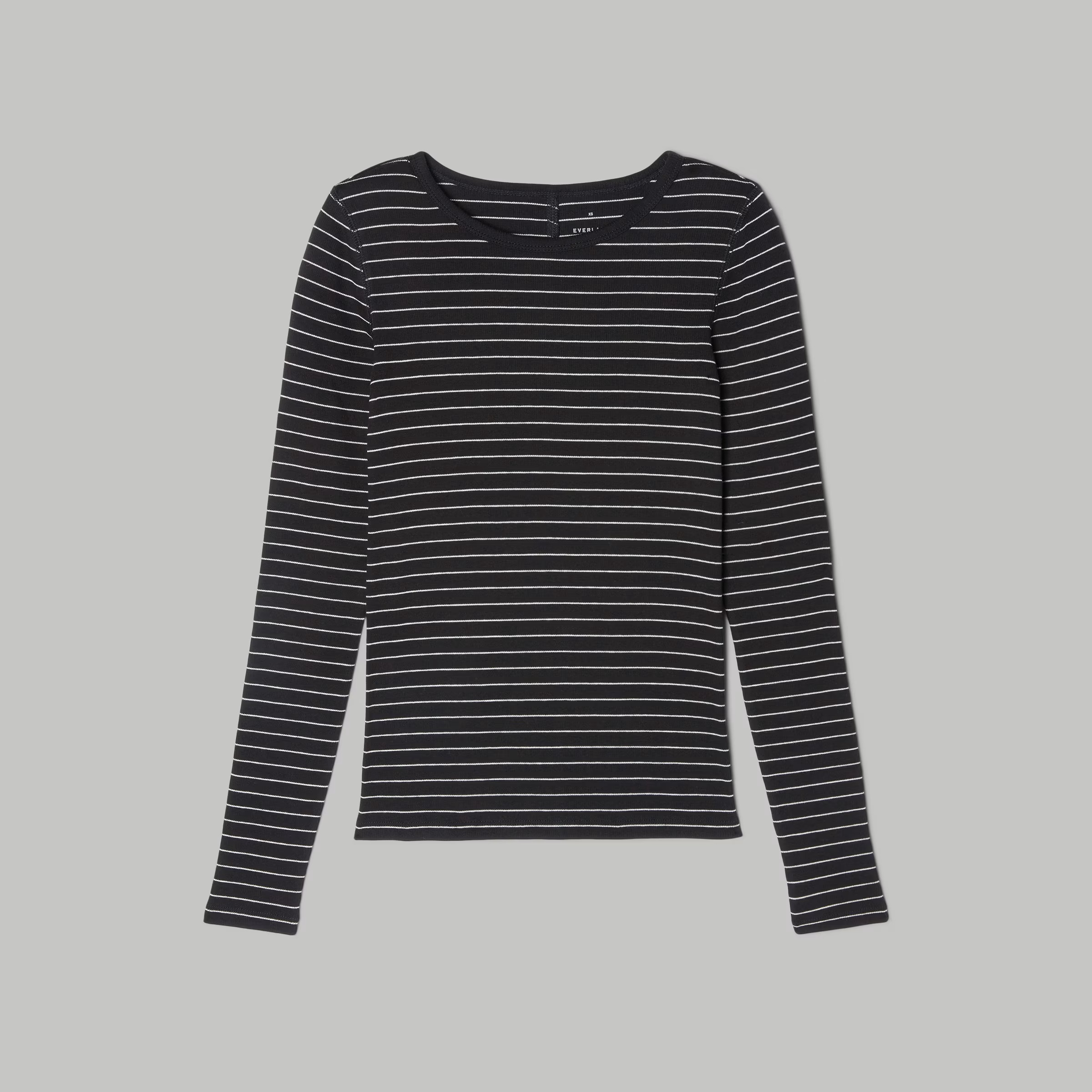 The Supima® Micro-Rib Long-Sleeve Crew | Everlane