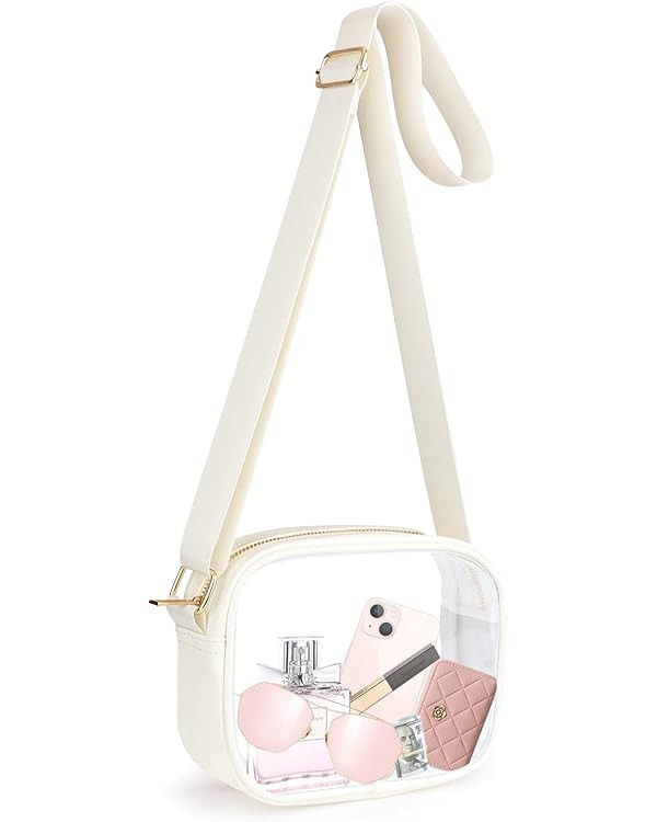 KETIEE Clear Crossbody Bag, Stadium Approved Clear Purse Bag for Concerts Sports Events Festivals | Amazon (US)